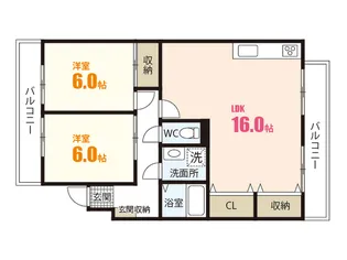 ハイコーポYASUDA V【3階】の間取り