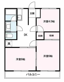 清水マンション【3階】の間取り