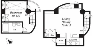 グリーンテラス元代々木【1階】の間取り