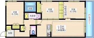 ブラッサム東海岸【2階】の間取り