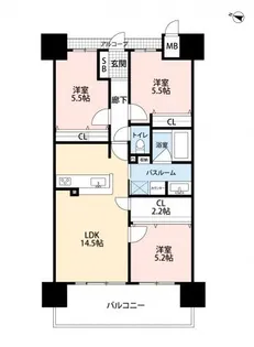 アルファステイツ天神町【10階】の間取り