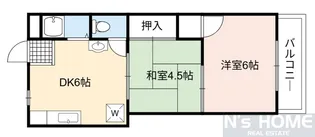 ツダフラット【4階】の間取り