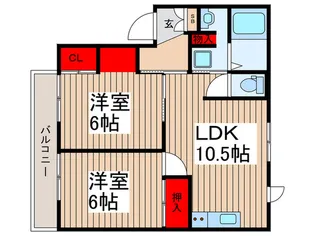 レジデンスくすのき台【1階】の間取り