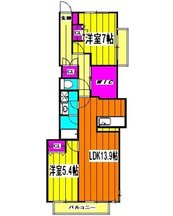アプリコットハウス【1階】の間取り
