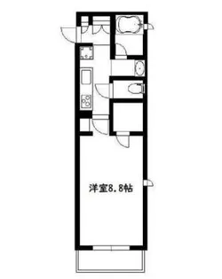 スカイパレス東中野C棟【2階】の間取り