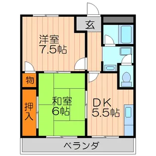 大西マンション【2階】の間取り
