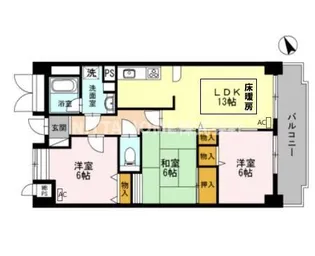 エール豊岡【2階】の間取り