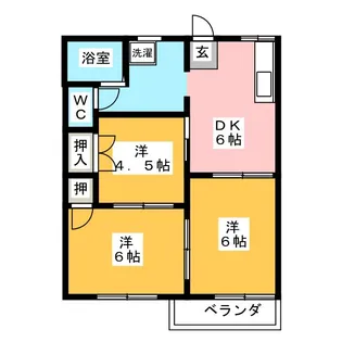 3DKの間取り画像