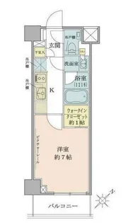 ザ・パークワンズ目黒不動前【4階】の間取り