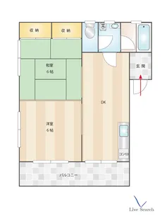 シルキーハイツ【2階】の間取り