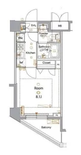 メイクスデザイン高田馬場【3階】の間取り