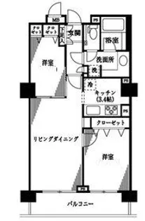 トーキョー・オーディアム【3階】の間取り