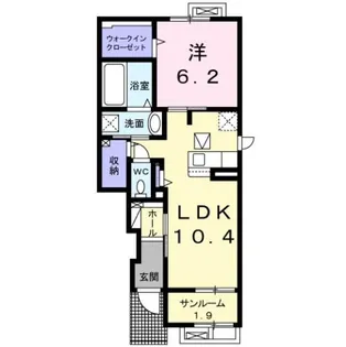 新潟県柏崎市城塚【アパート】の間取り
