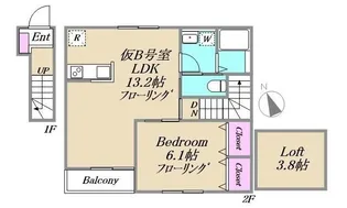 J・URBAN赤塚【2階】の間取り