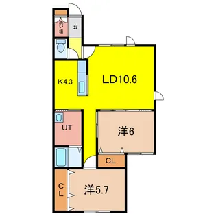 ADRIA【1階】の間取り