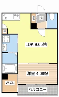 (仮称)野洲市行畑1丁目アパート【1階】の間取り