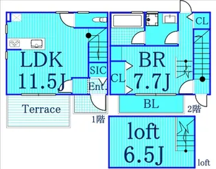 神奈川県横浜市旭区本宿町【一戸建】の間取り