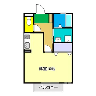 輝パレス【1階】の間取り