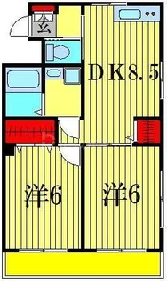 セナリオコート細田【1階】の間取り