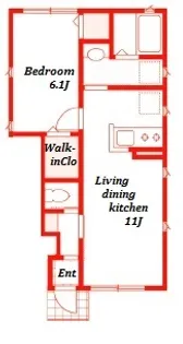 フロル高津【1階】の間取り