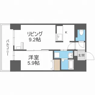 北海道札幌市中央区北七条西19【マンション】の間取り