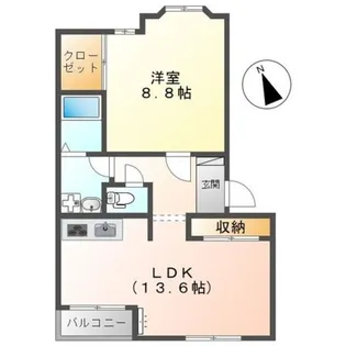 プレサスコート【2階】の間取り