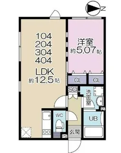 LAPiS下目黒【1階】の間取り