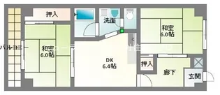 丸信リバーサイドコーポ1【10階】の間取り