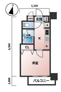 東京都新宿区箪笥町【マンション】の間取り