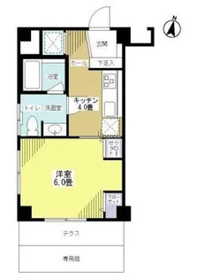 ライオンズマンション白金【1階】の間取り