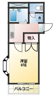 ルマ・ハザマ【1階】の間取り