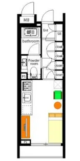 クオリア恵比寿EAST【10階】の間取り
