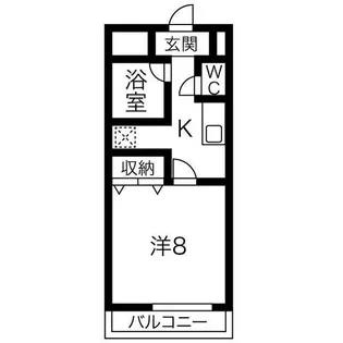 レジデンス大寛【4階】の間取り