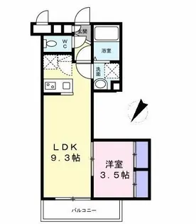 プライムレジデンスアルファ【3階】の間取り