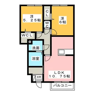 モデナA【2階】の間取り
