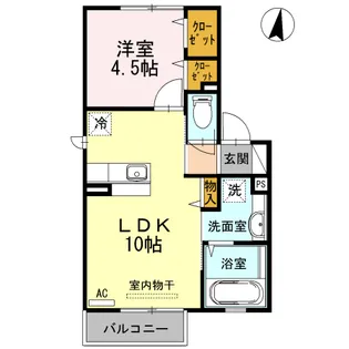 アクシス【2階】の間取り