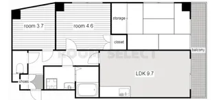 エスポワール八田【2階】の間取り