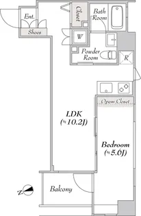 BluRock銀座イースト【10階】の間取り