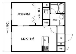 ON THE ROAD【1階】の間取り