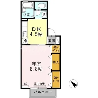 フロラシオン川内 II棟【2階】の間取り