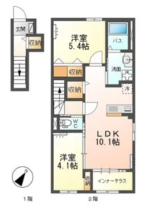 リバティコートH&M V【2階】の間取り