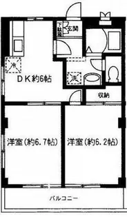 ドルフM【2階】の間取り