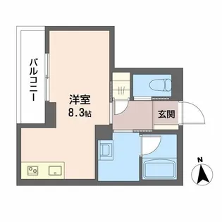 エルドール鉄砲町東【2階】の間取り