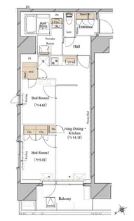東京都台東区駒形1【マンション】の間取り