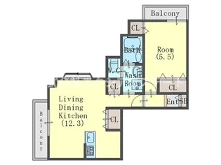ウィルズガーデン【3階】の間取り