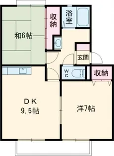 大阪府柏原市玉手町【アパート】の間取り
