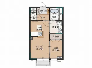 レジデンス310【2階】の間取り