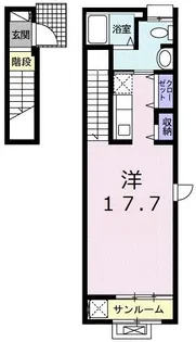 カーサK III【2階】の間取り