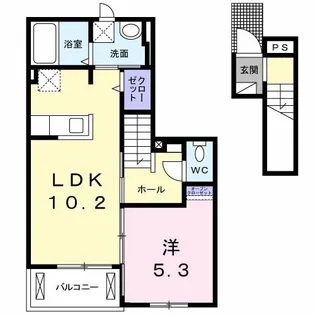 グローヴVI【2階】の間取り