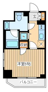 アヴァンツァーレ川崎イースト【10階】の間取り
